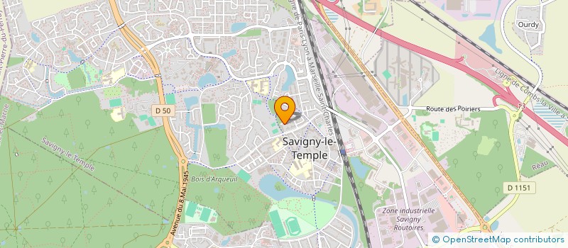 localisation de l'entreprise KARAIBEAN MUZIC PRODUCTION  SAVIGNY-LE-TEMPLE