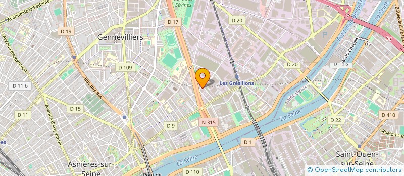 localisation de l'entreprise KARAM VOYAGES à GENNEVILLIERS