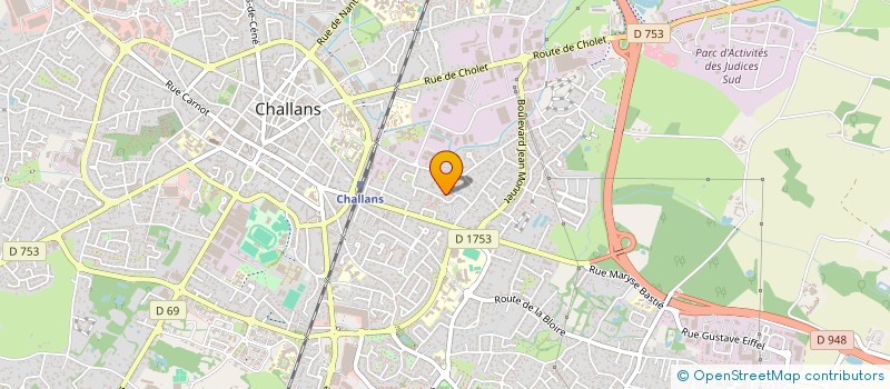 localisation de l'entreprise KARAMEL à CHALLANS
