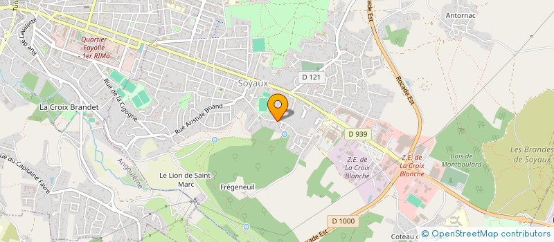 localisation de l'entreprise KARATE ANGOULEMESOYAUX à SOYAUX
