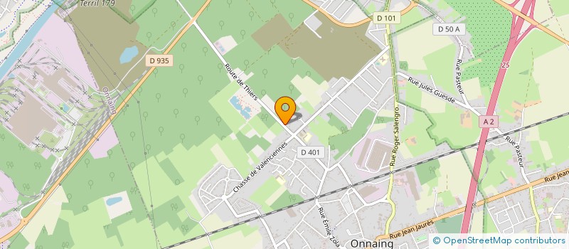 localisation de l'entreprise KARATE BOXE THAI CLUB DE VALENCIENNES  ONNAING