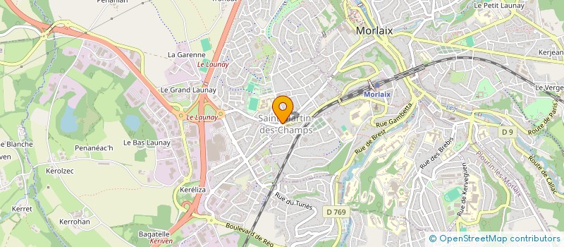 localisation de l'entreprise KARATE BOXING 29  SAINT-MARTIN-DES-CHAMPS