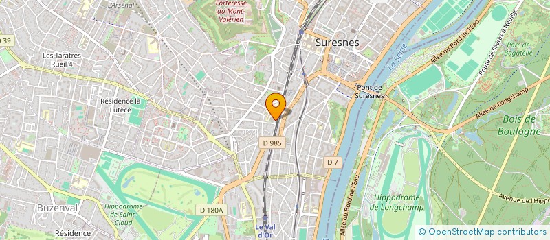 localisation de l'entreprise KARATE BU JUSTU SURESNOIS à SURESNES