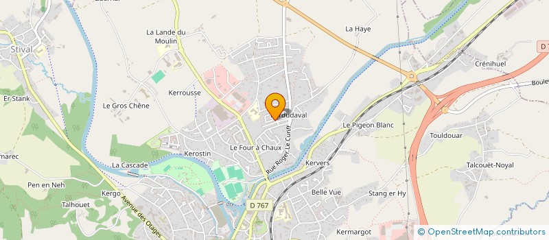 localisation de l'entreprise KARATE CENTRE BRETAGNE  PONTIVY