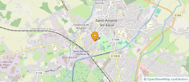 localisation de l'entreprise KARATE CLUB AMANDINOIS  SAINT-AMAND-LES-EAUX