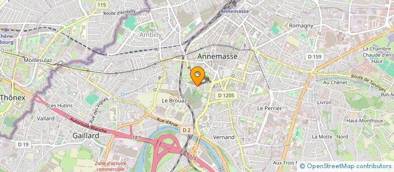 localisation de l'entreprise KARATE CLUB AMBILLY  AMBILLY