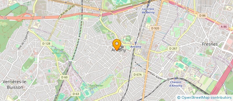 localisation de l'entreprise KARATE CLUB ANTONY à ANTONY