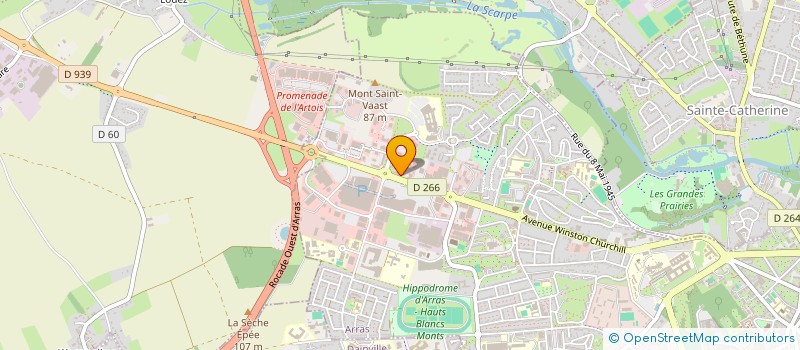 localisation de l'entreprise KARATE CLUB ARRAGEOIS à ARRAS