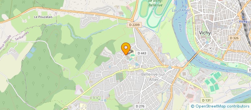 localisation de l'entreprise KARATE CLUB BELLERIVOIS  BELLERIVE-SUR-ALLIER