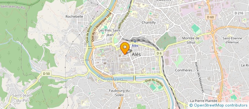 localisation de l'entreprise KARATE CLUB CEVENOL  ALES