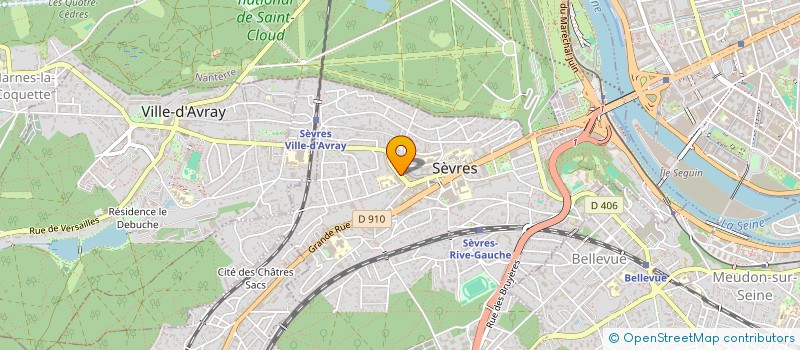 localisation de l'entreprise KARATE-CLUB CHAVILLE à SEVRES