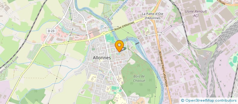 localisation de l'entreprise KARATE CLUB D ALLONNES  ALLONNES