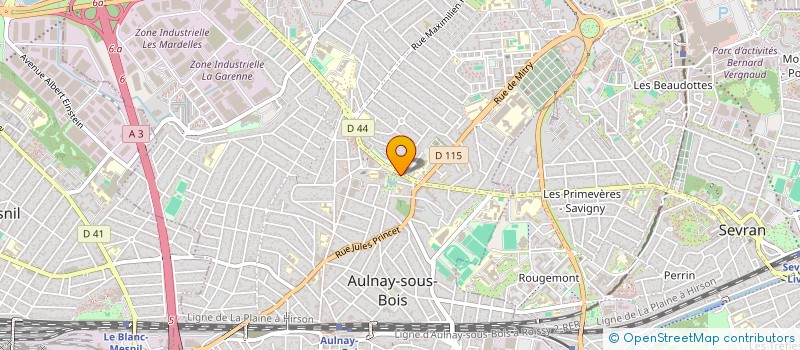 localisation de l'entreprise KARATE CLUB D AULNAY SOUS BOIS à AULNAY-SOUS-BOIS