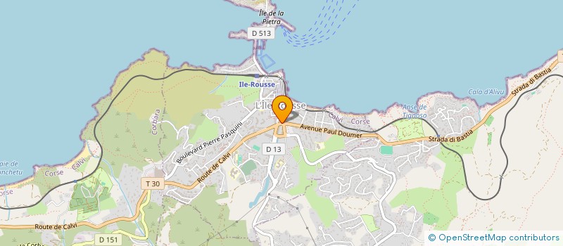 localisation de l'entreprise KARATE CLUB D'ILE ROUSSE à L'ILE-ROUSSE