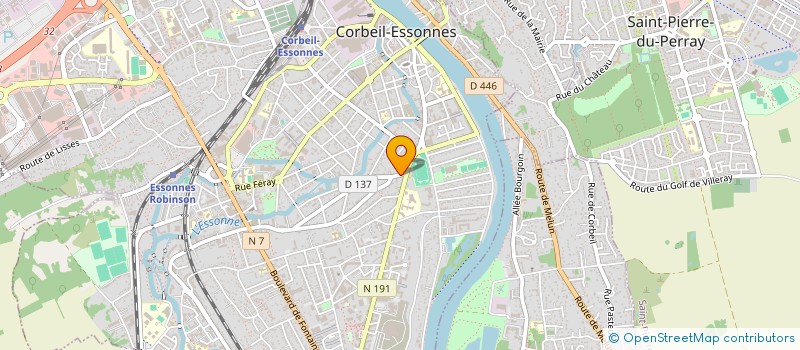 localisation de l'entreprise KARATE CLUB DE CORBEIL-ESSONNES à CORBEIL-ESSONNES