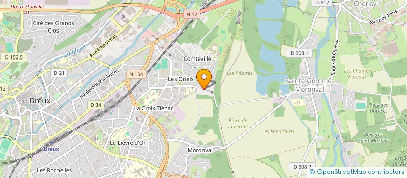 localisation de l'entreprise KARATE CLUB DE DREUX à SAINTE-GEMME-MORONVAL