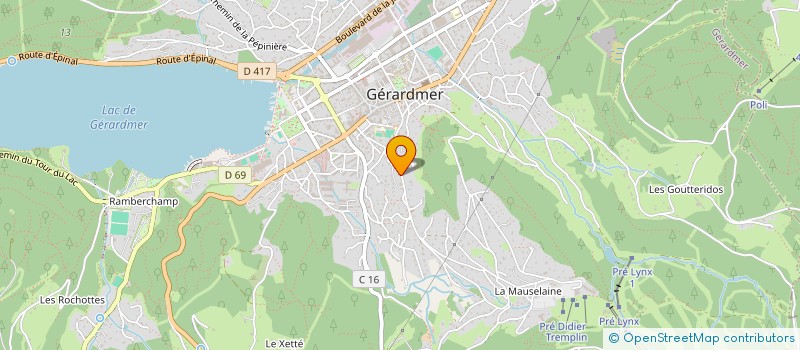 localisation de l'entreprise KARATE CLUB DE GERARDMER  SAINT-ETIENNE-LES-REMIREMONT