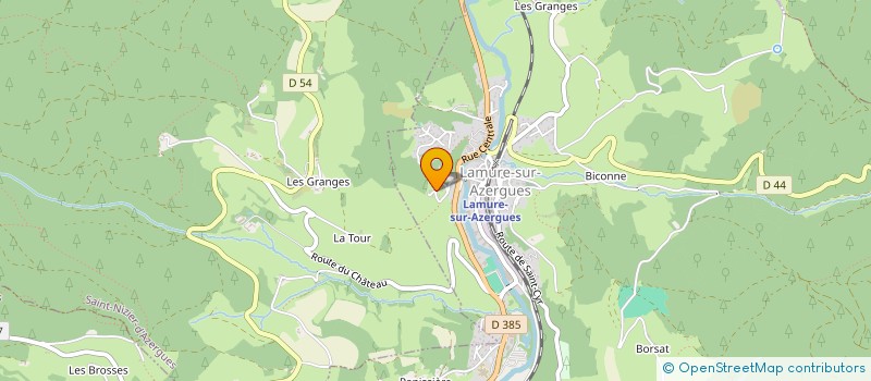 localisation de l'entreprise KARATE CLUB DE GRANDRIS  LAMURE-SUR-AZERGUES