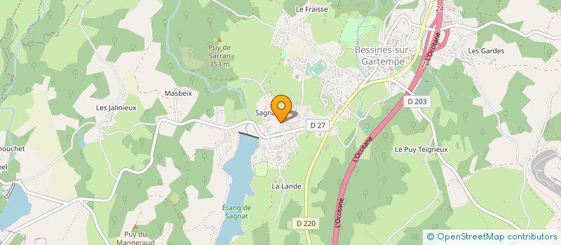 localisation de l'entreprise KARATE CLUB DE LA BASSE MARCHE à BESSINES-SUR-GARTEMPE