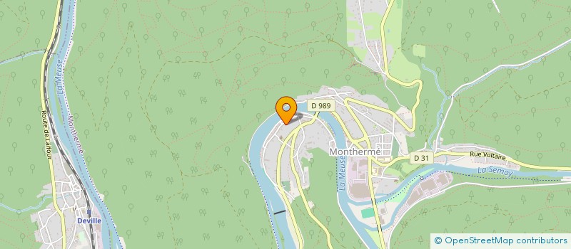 localisation de l'entreprise KARATE CLUB DE MONTHERME  MONTHERME