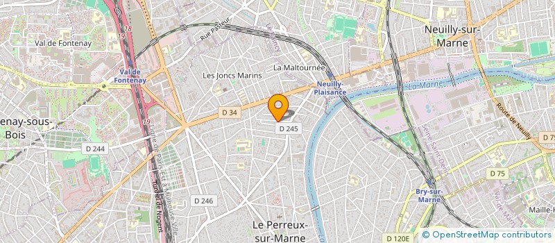 localisation de l'entreprise KARATE CLUB DE NOGENT SUR MARNE à LE PERREUX-SUR-MARNE