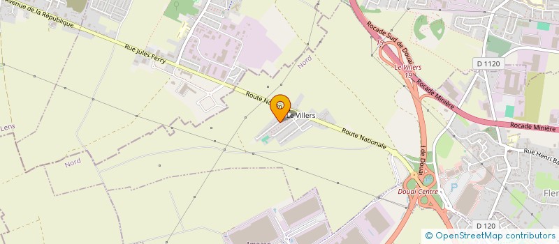 localisation de l'entreprise KARATE CLUB DE NOYELLES GODAULT  DOUAI