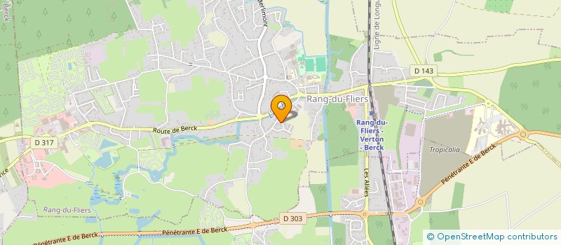 localisation de l'entreprise KARATE CLUB DE RANG DU FLIERS  RANG-DU-FLIERS