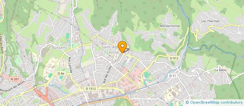 localisation de l'entreprise KARATE CLUB DE SAVOIE ST ALBAN LEYSSE  SAINT-ALBAN-LEYSSE