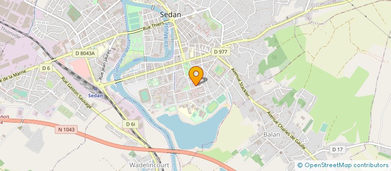 localisation de l'entreprise KARATE CLUB DE SEDAN  SEDAN