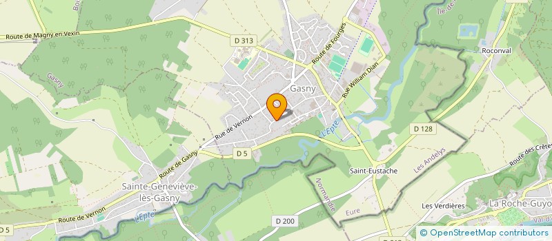 localisation de l'entreprise KARATE CLUB ECOS VEXIN (K.C.E.V.)  GASNY