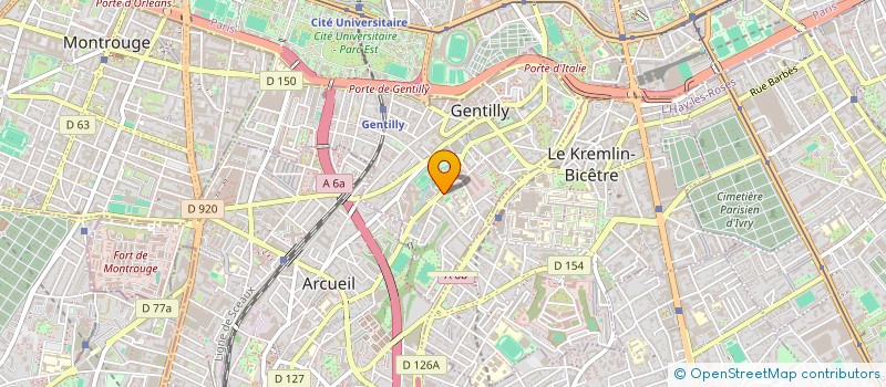 localisation de l'entreprise KARATE CLUB GENTILLY à GENTILLY