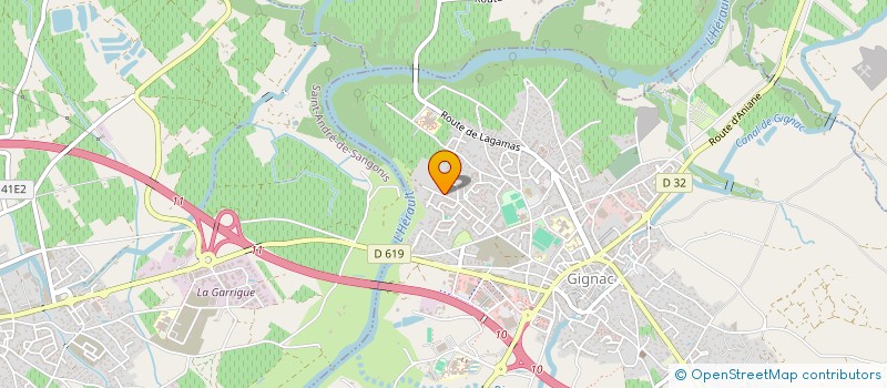 localisation de l'entreprise KARATE CLUB GIGNACAIS-KCG  GIGNAC