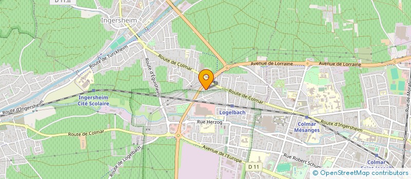 localisation de l'entreprise KARATE CLUB INGERSHEIM  INGERSHEIM