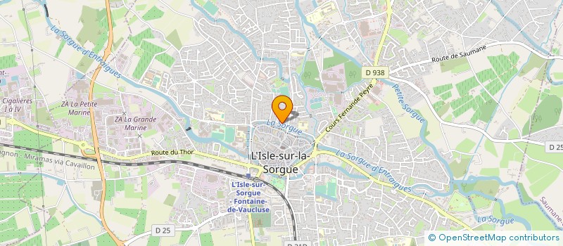localisation de l'entreprise KARATE CLUB ISLOIS  L'ISLE-SUR-LA-SORGUE