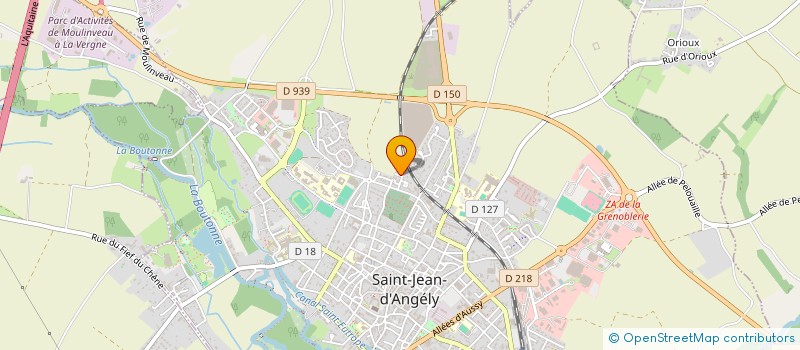 localisation de l'entreprise KARATE CLUB JUDO SHINY  SAINT-JEAN-D'ANGELY