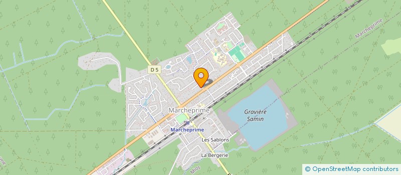 localisation de l'entreprise KARATE CLUB MARCHEPRIME  MARCHEPRIME