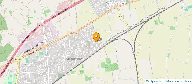 localisation de l'entreprise KARATE CLUB MARGUERITTES  CABRIERES