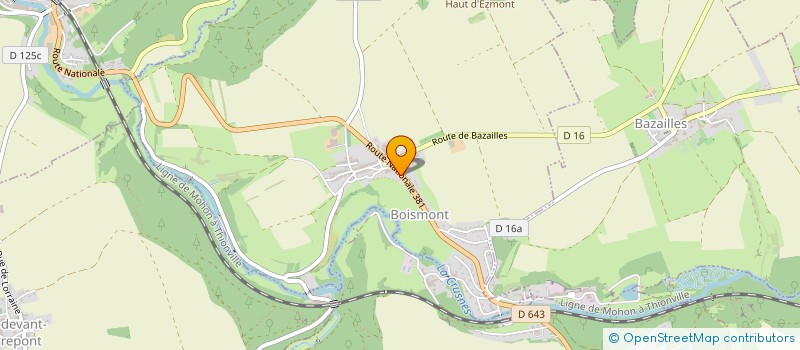 localisation de l'entreprise KARATE CLUB MEXY  PIERREPONT