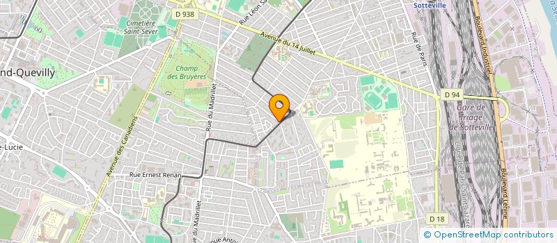 localisation de l'entreprise KARATE CLUB OISSEL  SOTTEVILLE-LES-ROUEN