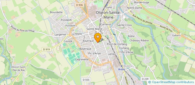 localisation de l'entreprise KARATE CLUB OLORONAIS  OLORON-SAINTE-MARIE