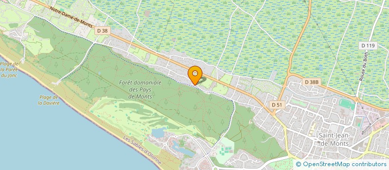localisation de l'entreprise KARATE CLUB SAINT JEAN DE MONTS (MIZU NO IBUKI)  SAINT-JEAN-DE-MONTS