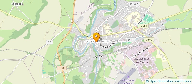 localisation de l'entreprise KARATE CLUB SEMUROIS à SEMUR-EN-AUXOIS