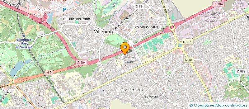 localisation de l'entreprise KARATE CLUB VILLEPINTE OMNI SPORTS KCVO à VILLEPINTE