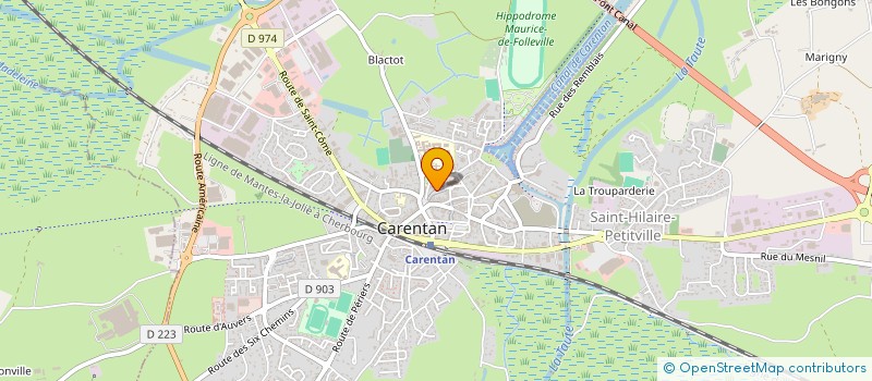localisation de l'entreprise KARATE DO CLUB DE CARENTAN  CARENTAN-LES-MARAIS