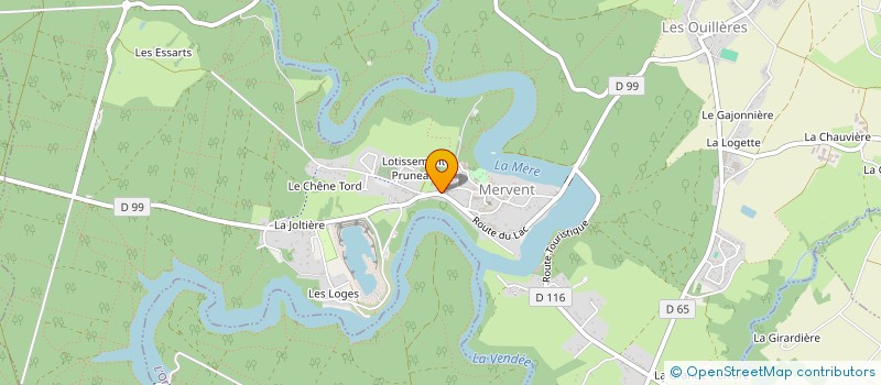 localisation de l'entreprise KARATE DO CLUB DE MOUILLERON EN PAREDS à MERVENT