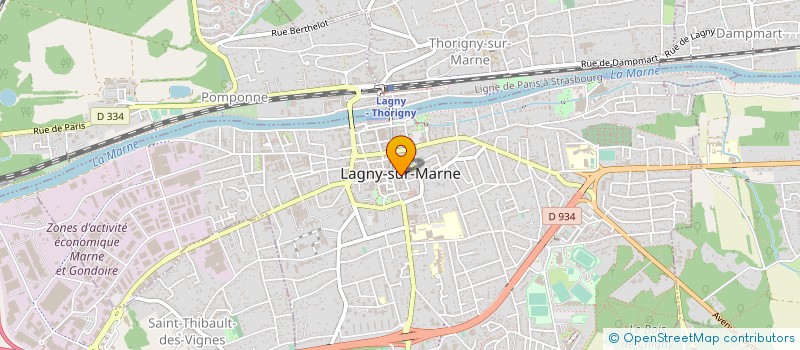 localisation de l'entreprise KARATE DO CLUB LAGNY à LAGNY-SUR-MARNE