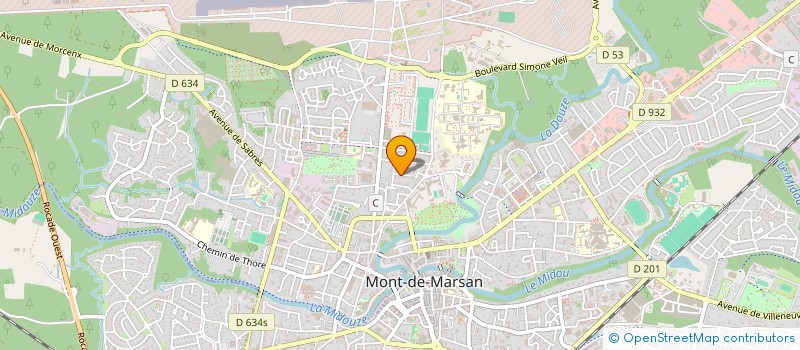 localisation de l'entreprise KARATE DO GO JU RYU MONT DE MARSAN  MONT-DE-MARSAN