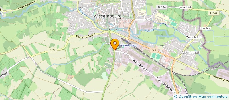 localisation de l'entreprise KARATE DO SHOTOKAN CLUB WISSEMBOURG  WISSEMBOURG