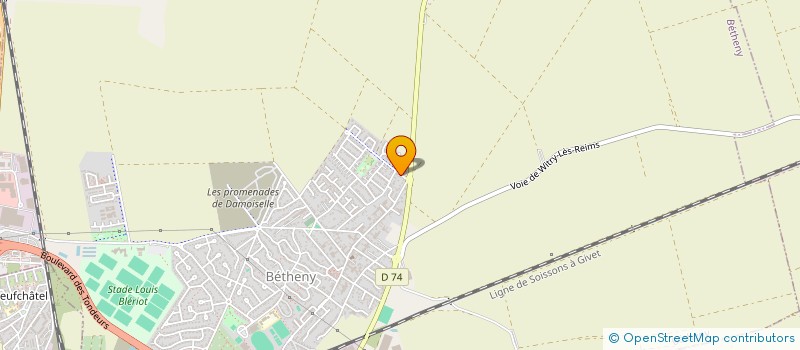 localisation de l'entreprise KARATE ET DISCIPLINES ASSOCIEES DE BETHENY  BETHENY