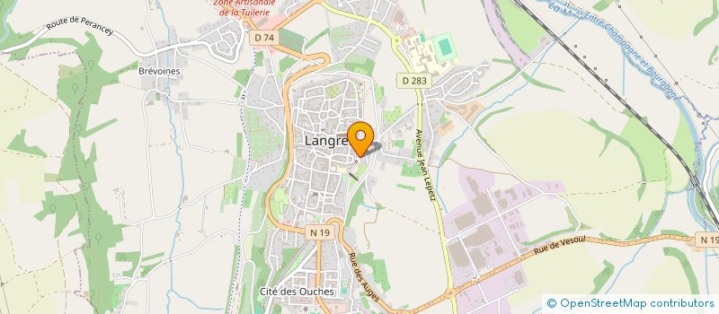 localisation de l'entreprise KARATE-GI à LANGRES